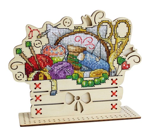 Needlework Corner O-038 Counted Cross Stitch Kit on Plywood