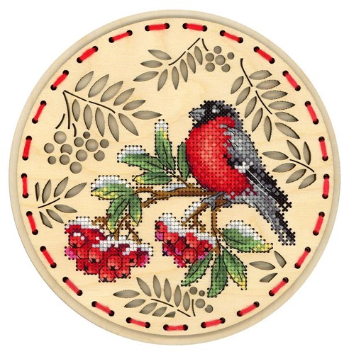 Winter Guest O-039 Christmas Counted Cross Stitch Kit on Plywood