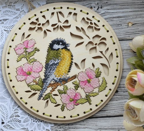 Welcoming Spring O-041 Counted Cross Stitch Kit on Plywood