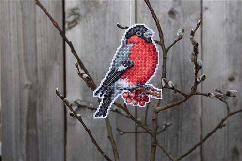 Winter Messenger P-156 / SR-156 Plastic Canvas Counted Cross Stitch Kit