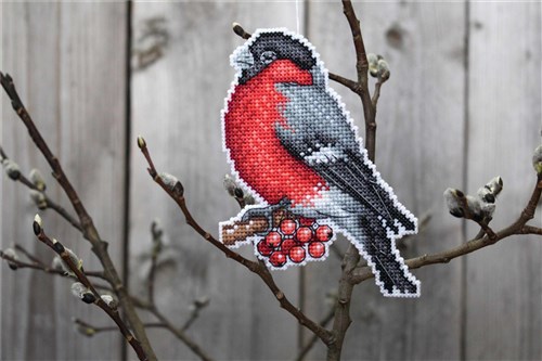 Winter Messenger P-156 / SR-156 Plastic Canvas Counted Cross Stitch Kit