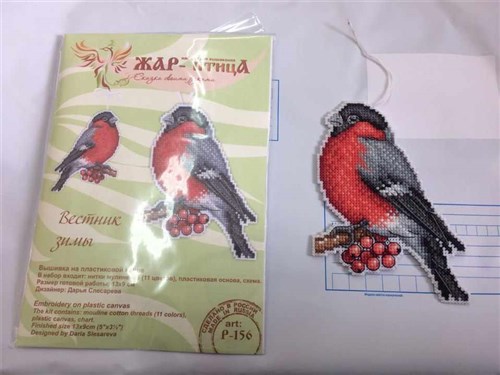 Winter Messenger P-156 / SR-156 Plastic Canvas Counted Cross Stitch Kit