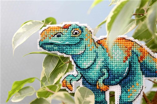 Tyrannosaurus P-271 / SR-271 Plastic Canvas Counted Cross Stitch Kit