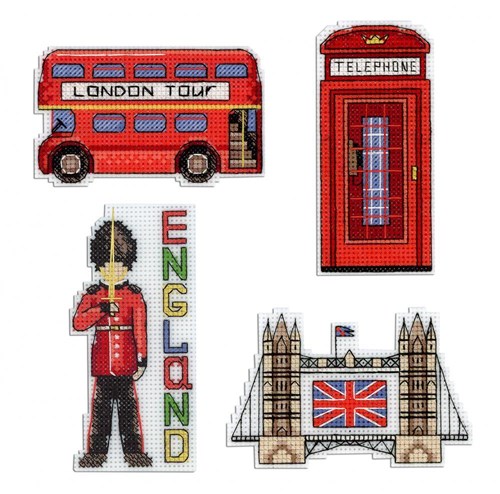 England Magnets P-305 / SR-305 Plastic Canvas Counted Cross Stitch Kit