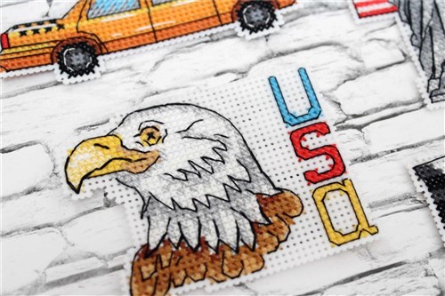 USA Magnets P-307 / SR-307 Plastic Canvas Counted Cross Stitch Kit