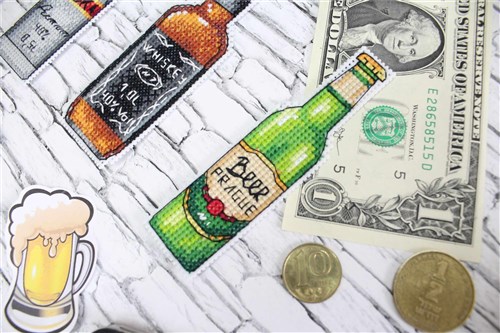 Bottles Cross Stitch kit on Plastic Canvas P-315 / SR-315
