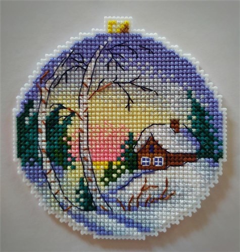 Winter Landscape P-331 / SR-331 Plastic Canvas Counted Cross Stitch Kit