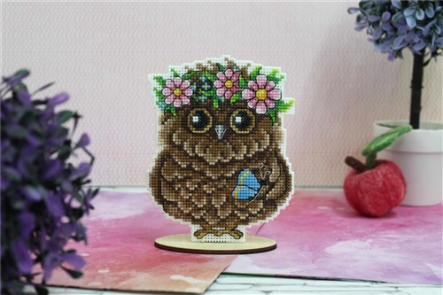 Owl P-344 / SR-344 Plastic Canvas Counted Cross Stitch Kit