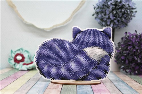 Chechire Cat Plastic Canvas Counted Cross Stitch Kit P-402 / SR-402