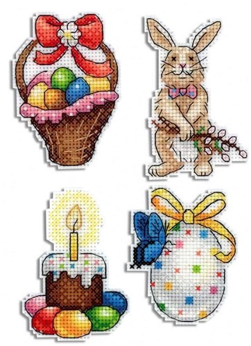Easter Joy P-407 / SR-407 Plastic Canvas Counted Cross Stitch Kit