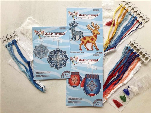 Snow Drop P-460 / SR-460 Plastic Canvas Counted Cross Stitch Kit