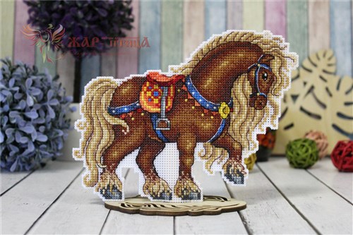 Horse P-484 / SR-484 Plastic Canvas Counted Cross Stitch Kit