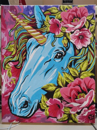 Painting by Numbers kit Crafting Spark Celebration Fairytale Unicorn R001 19.69 x 15.75 in