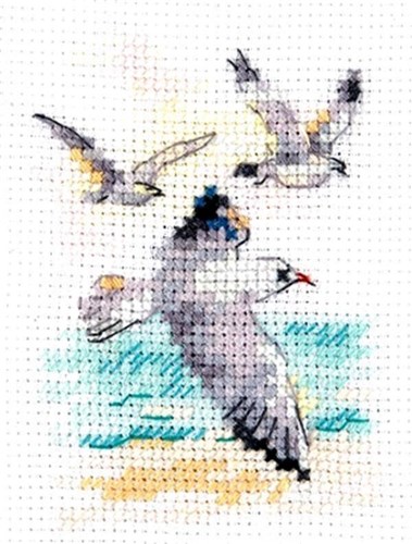 Wind from the Sea. Seagulls 0-221 Counted Cross-Stitch Kit