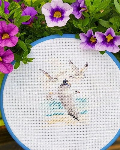 Wind from the Sea. Seagulls 0-221 Counted Cross-Stitch Kit