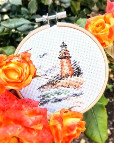 Cold Sea shore. Lighthouse 0-225 Counted Cross-Stitch Kit