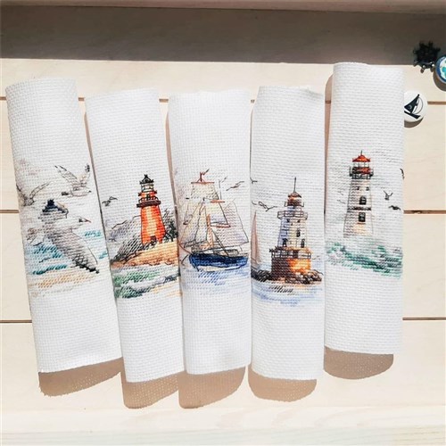 Cold Sea shore. Lighthouse 0-225 Counted Cross-Stitch Kit