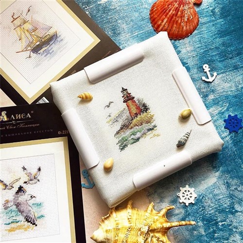 Cold Sea shore. Lighthouse 0-225 Counted Cross-Stitch Kit