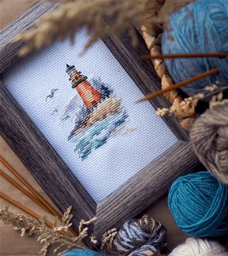 Cold Sea shore. Lighthouse 0-225 Counted Cross-Stitch Kit