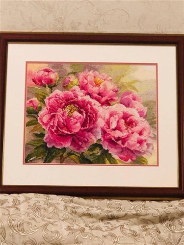 Peonies 2-35 Counted Cross-Stitch Kit