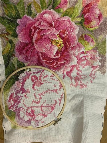 Peonies 2-35 Counted Cross-Stitch Kit