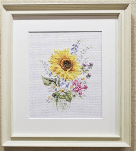 Bouquet with Sunflower 2-49 Counted Cross-Stitch Kit