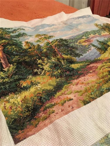 Above the river 3-13 Counted Cross-Stitch Kit