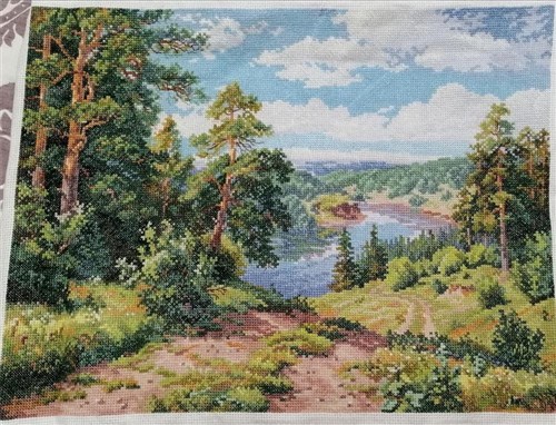 Above the river 3-13 Counted Cross-Stitch Kit