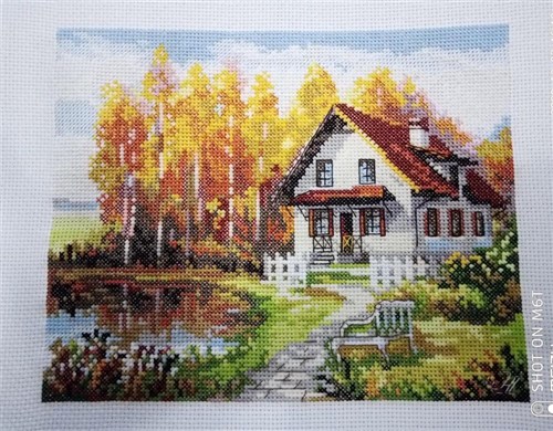 Visit to the Autumn 3-14 Counted Cross-Stitch Kit