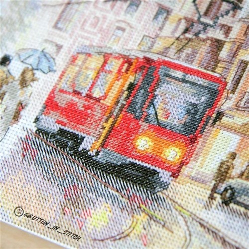 October in the City 3-29 Counted Cross-Stitch Kit