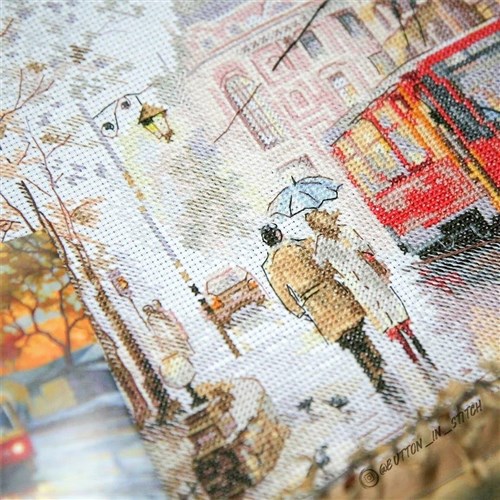 October in the City 3-29 Counted Cross-Stitch Kit