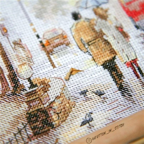 October in the City 3-29 Counted Cross-Stitch Kit