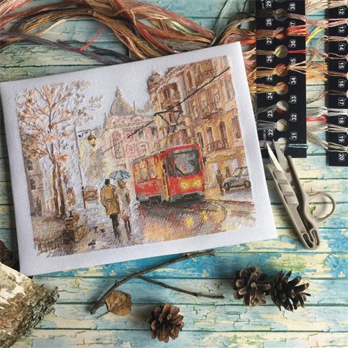 October in the City 3-29 Counted Cross-Stitch Kit
