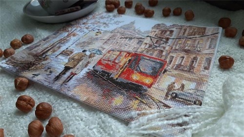 October in the City 3-29 Counted Cross-Stitch Kit