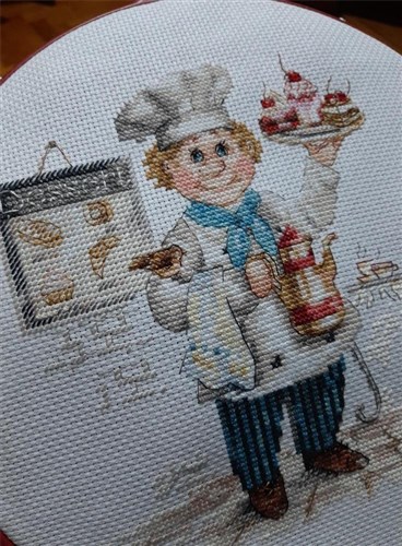 Pastry chef  6-12 Counted Cross-Stitch Kit