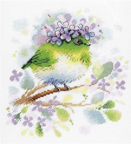 On The Lilac Branch SA-013 Cross-stitch kit