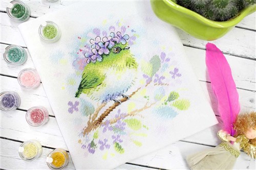 On The Lilac Branch SA-013 Cross-stitch kit