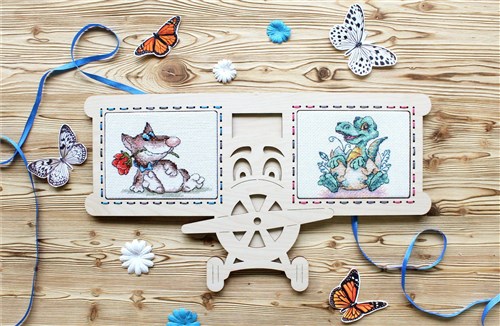 Baby Dinosaur SM-376 Counted Cross-Stitch Kit