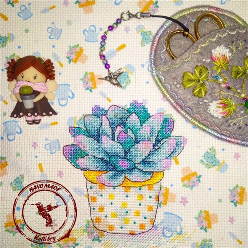 Succulent Splendour SM-381 Counted Cross Stitch Kit