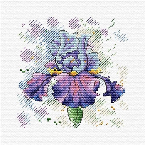Lush Iris SM-383  Counted Cross Stitch Kit