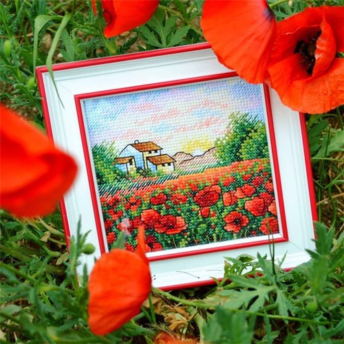 Poppy Morning SM-432 Counted Cross Stitch Kit
