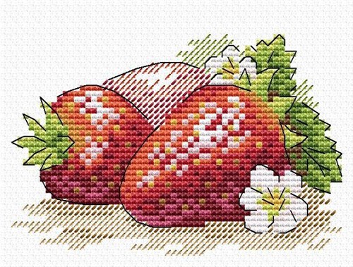 Sweet Strawberry SM-513 Counted Cross Stitch Kit