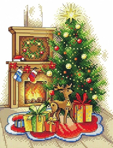 Christmas Evening SM-565 Counted Cross Stitch Kit