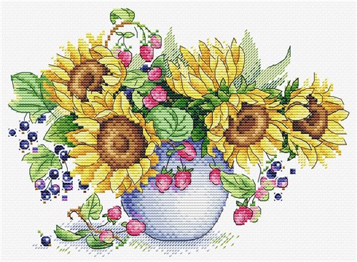 Sunny Bouquet SM-611 Counted Cross Stitch Kit