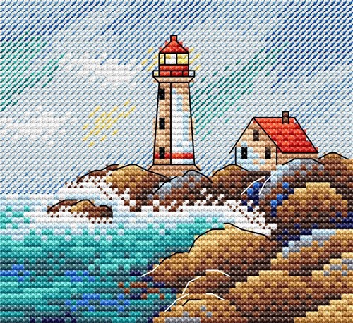 Sea Landscape SM-624 Counted Cross Stitch Kit