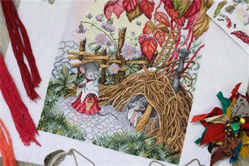 Autumn Morning SNV-628 Counted Cross Stitch Kit
