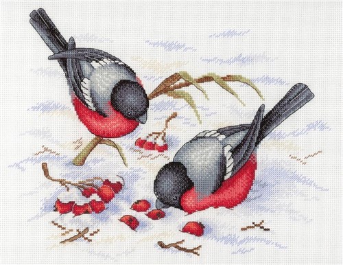 Winter Berries SNV-639 Counted Cross Stitch Kit