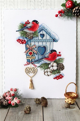 Frosty Nest SNV-714 Counted Cross Stitch Kit