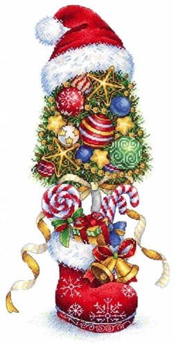Christmas Stocking SNV-732 Counted Cross Stitch Kit