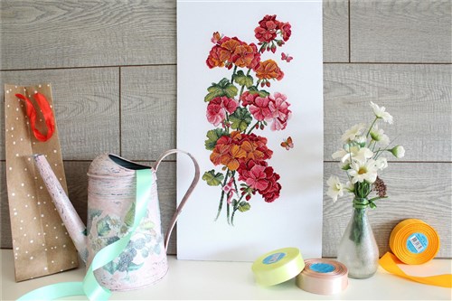 Geranium SNV-742 Counted Cross Stitch Kit